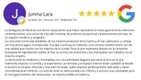 LA BODEGUITA DE MARÍA RESEÑAS GOOGLE