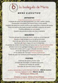MENÚ EJECUTIVO LA BODEGUITA MENÚ EJECUTIVO LA BODEGUITA